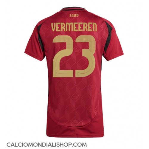 Maglie da calcio Belgio Arthur Vermeeren #23 Prima Maglia Femminile Europei 2024 Manica Corta